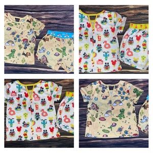 Set of Two Disney Kids Pajamas Sz 4